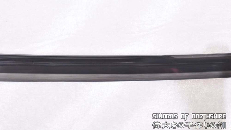 Hand Forged 1095 High Carbon Black Steel Double-Edged Katana Samurai Sword