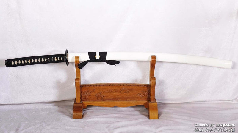 Kogarasu Maru 1095 High Carbon Red Steel Double-Edged Samurai Katana Little Crow Sword