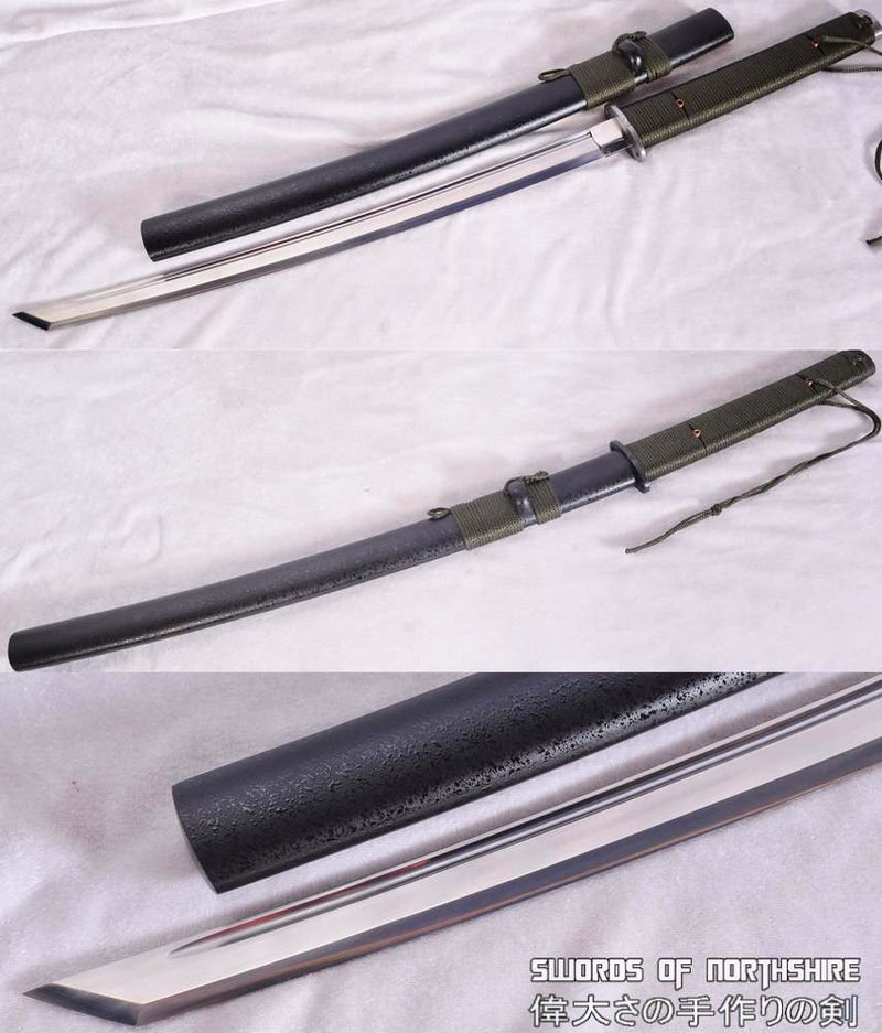 Hand Forged 1095 High Carbon Steel Tactical Outdoor Field Survival Wakizashi