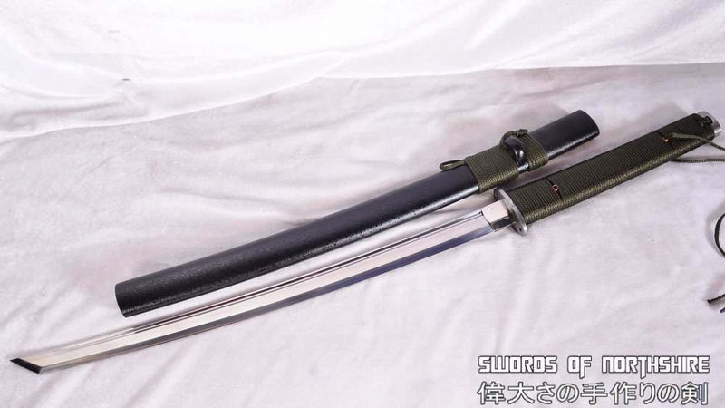Hand Forged 1095 High Carbon Steel Tactical Outdoor Field Survival Wakizashi