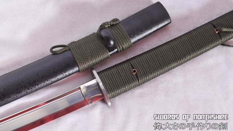 Hand Forged 1095 High Carbon Steel Tactical Outdoor Field Survival Wakizashi