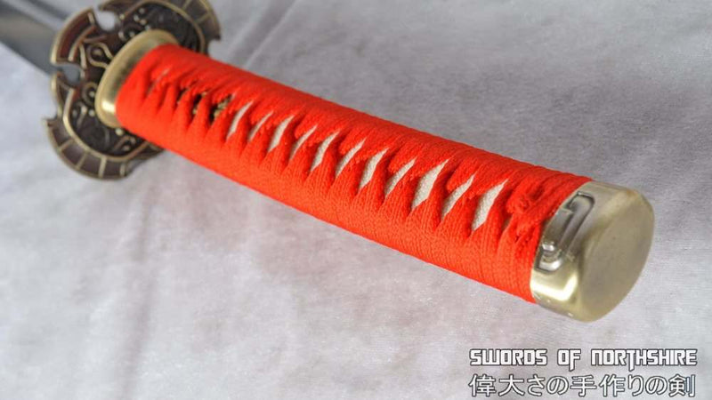 Ninja Gaiden Ryu Hayabusa Hand Forged Folded Steel Blade Katana True Dragon Sword