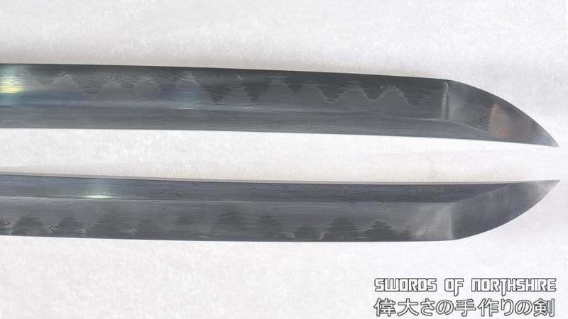 Hand Forged Gyaku-Kobuse Clay Tempered Copper + Silver Tsuba Samurai Katana Sword