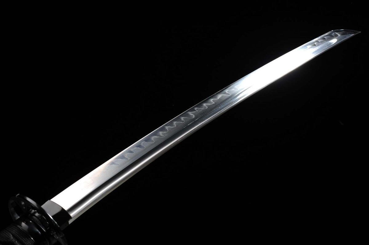 1095 High Carbon Steel Double Blade Clay Tempered Twinblade Wakizashi Samurai Sword