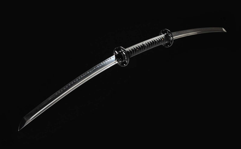 1095 High Carbon Steel Double Blade Clay Tempered Twinblade Wakizashi Samurai Sword