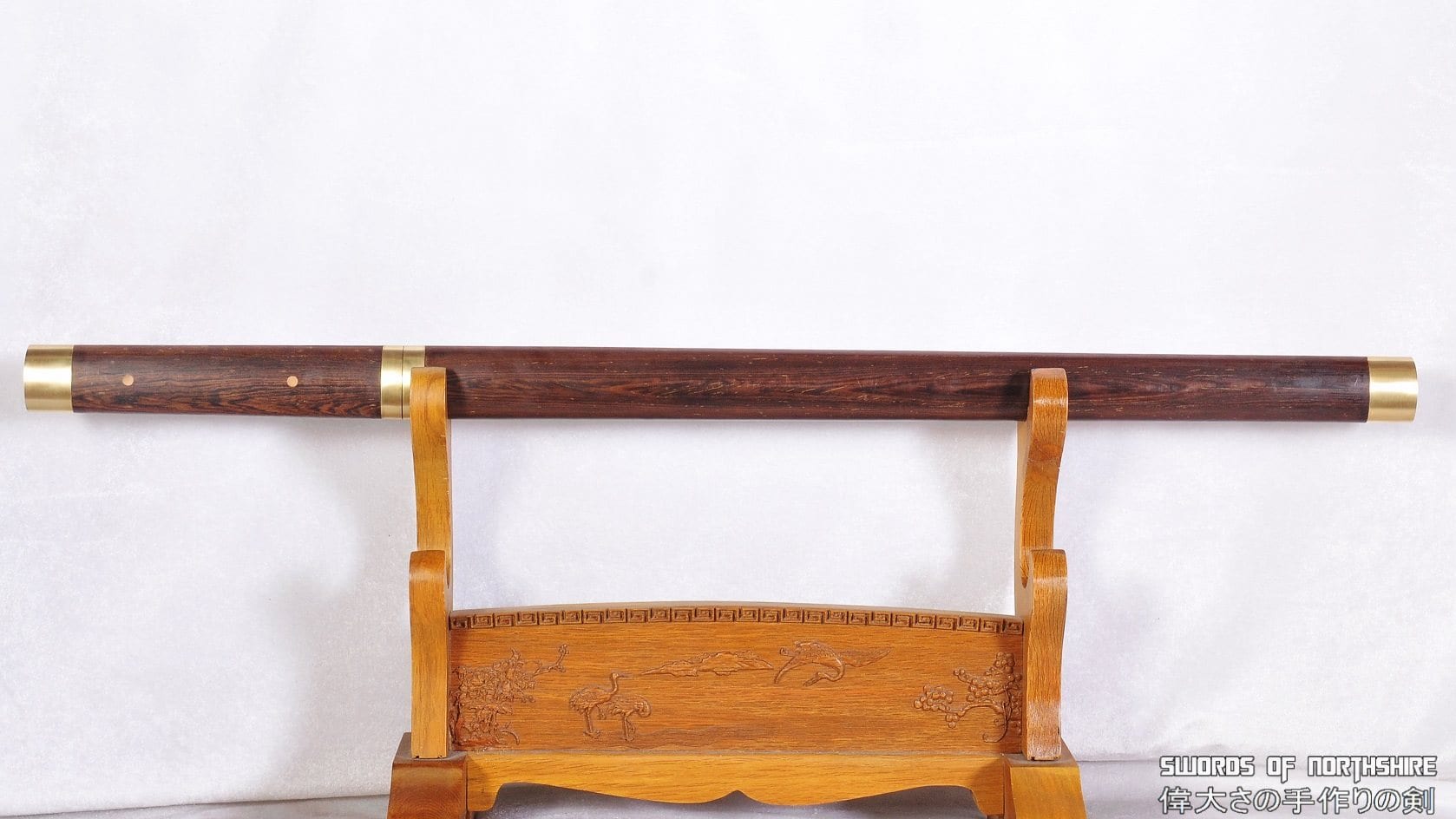 Hand Forged 1060 High Carbon Steel Straight Blade Huali Wood