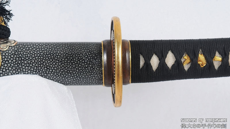 Clay Tempered & Folded 1095 Steel Rayskin Saya High Quality Japanese Samurai Tachi Sword