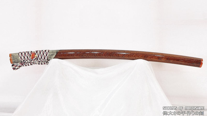 O-Kissaki Deep Sori Shinogi-Zukuri Handmade Clay Tempered 1095 Steel Samurai Katana Sword