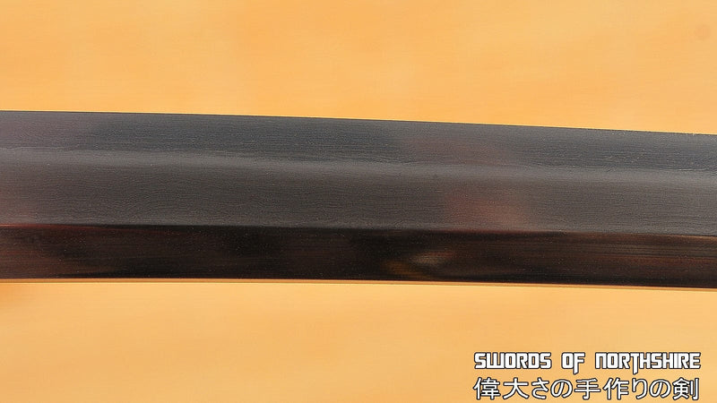 Clay Tempered & Folded 1095 Steel Gold-Plated Copper Fittings Japanese Samurai Tachi Sword