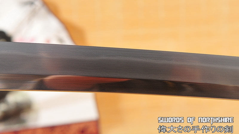 Clay Tempered & Folded 1095 Steel Gold-Plated Copper Fittings Japanese Samurai Tachi Sword