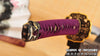 Clay Tempered & Folded 1095 Steel Gold-Plated Copper Fittings Japanese Samurai Tachi Sword