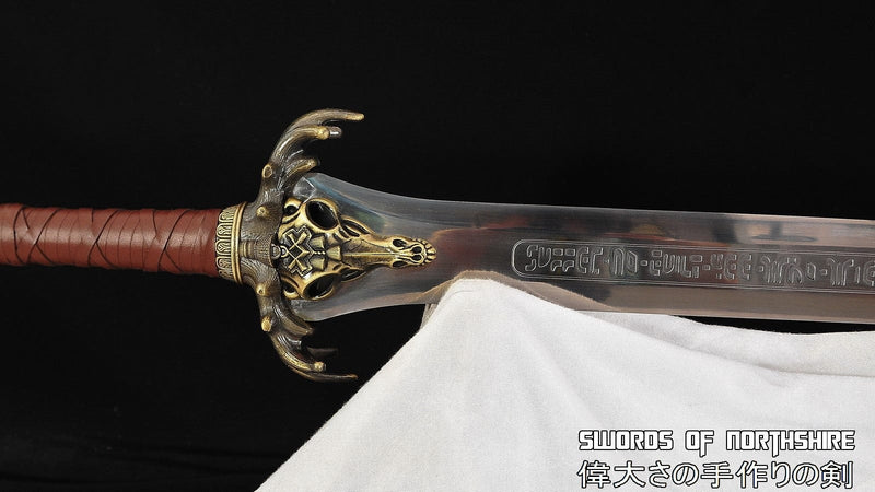Hand Forged 1095 High Carbon Steel Fully Functional Conan the Destroyer Father's Sword