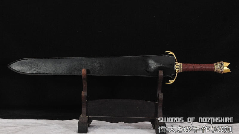 Hand Forged Folded High Carbon Steel Fully Functional Conan the Destroyer Father's Sword