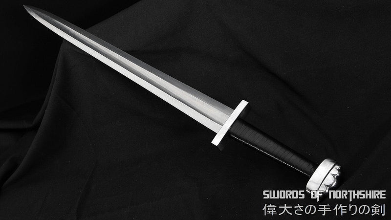 Hand Forged Medieval European Viking Sword Double Edged 1095 Folded Steel Straight Blade