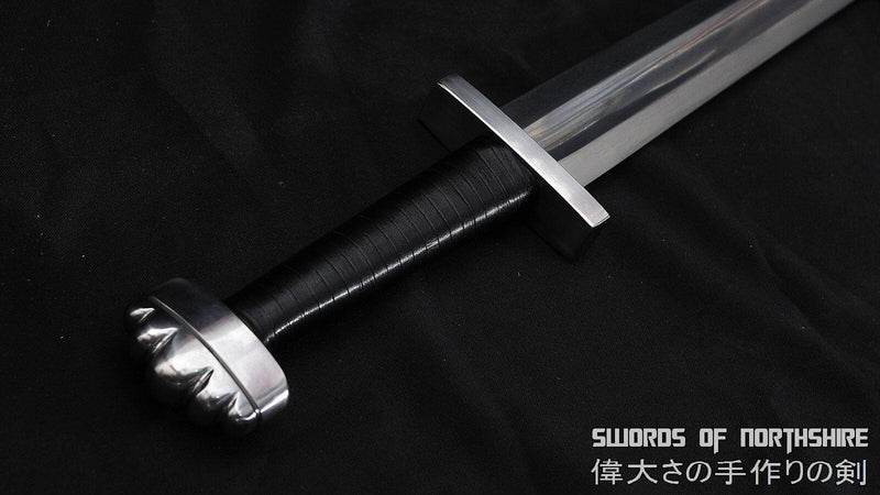 Hand Forged Medieval European Viking Sword Double Edged 1095 Folded Steel Straight Blade