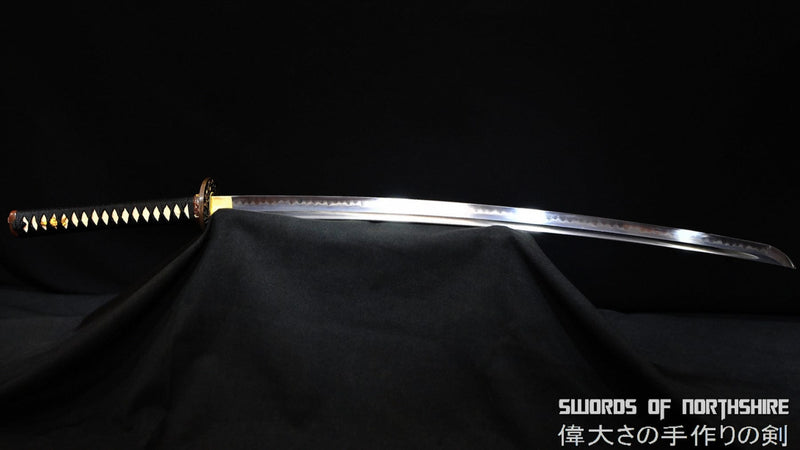 Swan 1095 High Carbon Steel Clay Tempered & Folded Japanese Samurai Sword Battle Ready Katana