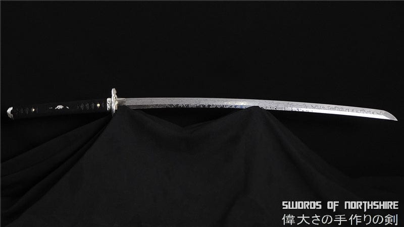1095 High Carbon Steel Snake Japanese Hitatsura Hamon Battle Ready