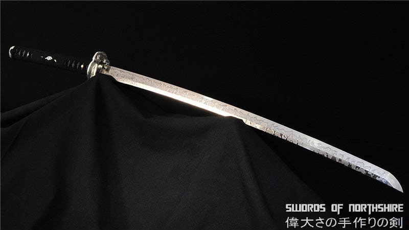 1095 High Carbon Steel Snake Japanese Hitatsura Hamon Battle Ready