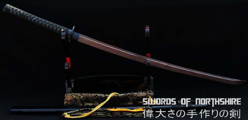 Hand Forged Red Folded Steel Samurai Katana Sword