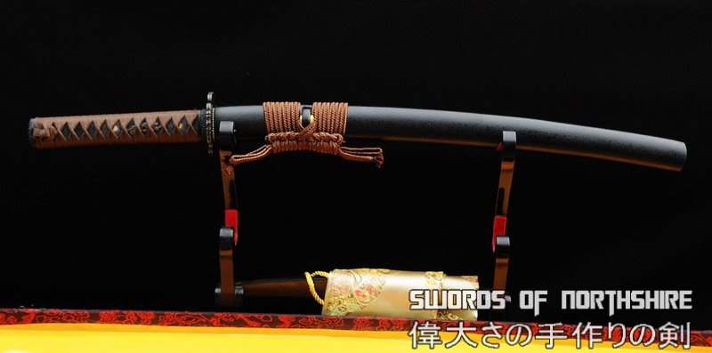 1095 High Carbon Steel Clay Tempered Samurai Wakizashi Sword