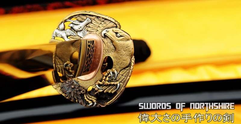 Hand Forged 1095 High Carbon Steel Clay Tempered Eagle Katana