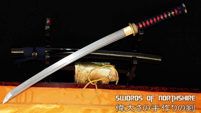 Hand Forged Folded Steel Samurai Wakizashi Sword