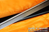 Hand Forged Folded Steel Straight Blade Katana Ninjato Wave Chokuto Sword