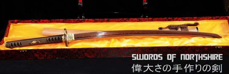 Hand Forged Red Folded Steel Serpent Katana Samurai Sword