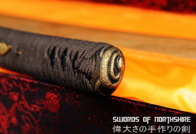 Hand Forged Red Folded Steel Serpent Katana Samurai Sword