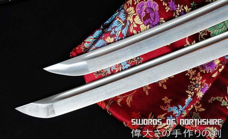 Hand Forged Folded Steel Katana & Wakizashi Samurai Sword Set