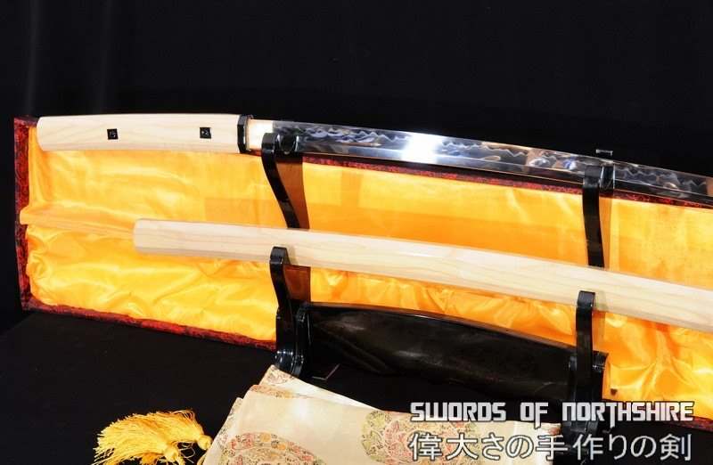 1095 High Carbon Steel Clay Tempered Japanese Shirasaya Katana Sword