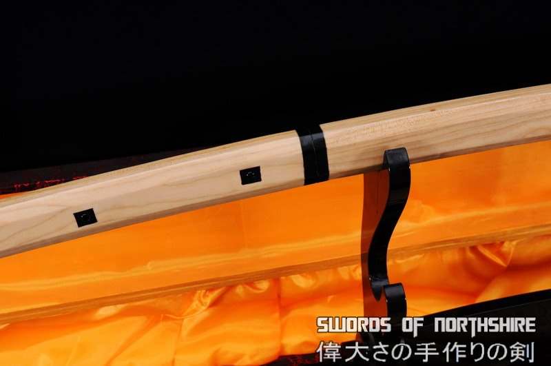 1095 High Carbon Steel Clay Tempered Japanese Shirasaya Katana Sword
