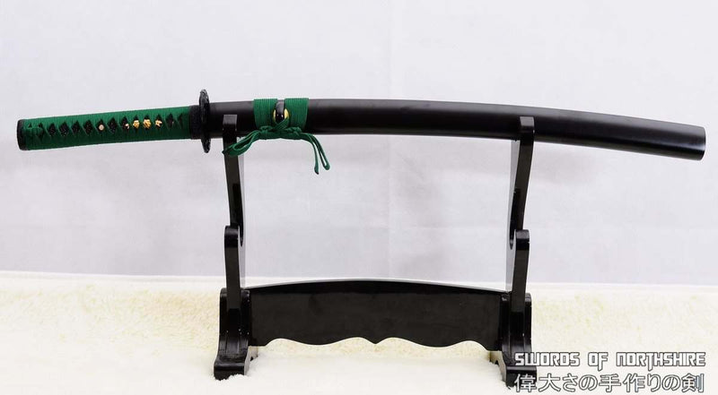 Hand Forged Black Folded Steel Custom Samurai Wakizashi Sword