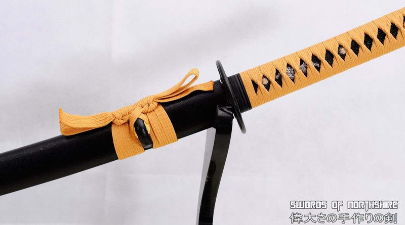 Hand Forged Red Folded Steel Custom Samurai Wakizashi Sword