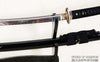 1095 High Carbon Steel Clay Tempered Samurai Katana Sword with Hand Carved Saya