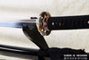 1095 High Carbon Steel Clay Tempered Samurai Katana Sword with Hand Carved Saya