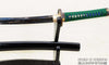 1095 High Carbon Steel Clay Tempered Wakizashi with Rayskin Wrapped Saya