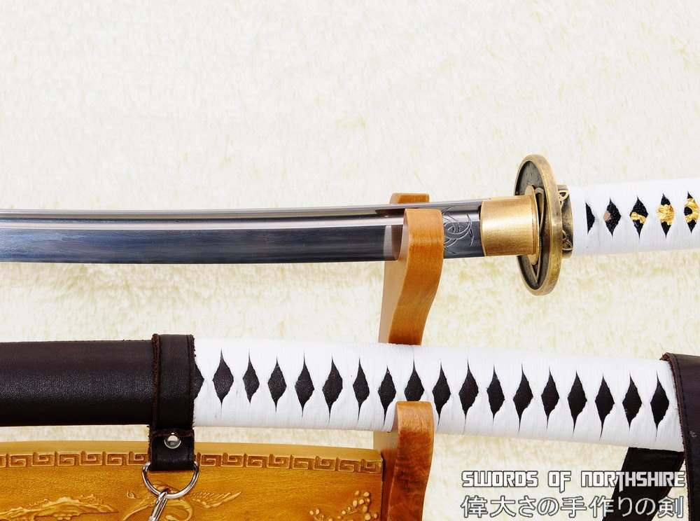 小柄 刀　装具 桜蒔絵 べっ甲調　武具　日本　ジャパン　KATANA The Walking Dead Hand Forged Folded Steel Fully Functional