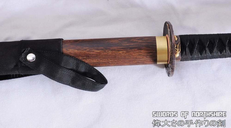 Hand Forged Clay Tempered 1095 High Carbon Steel Tang Dao Chokuto Ninja Sword