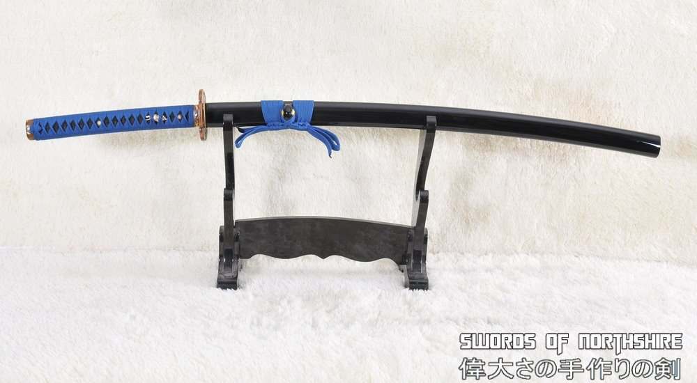 Hand Forged Black Folded Steel Katana Samurai Sword