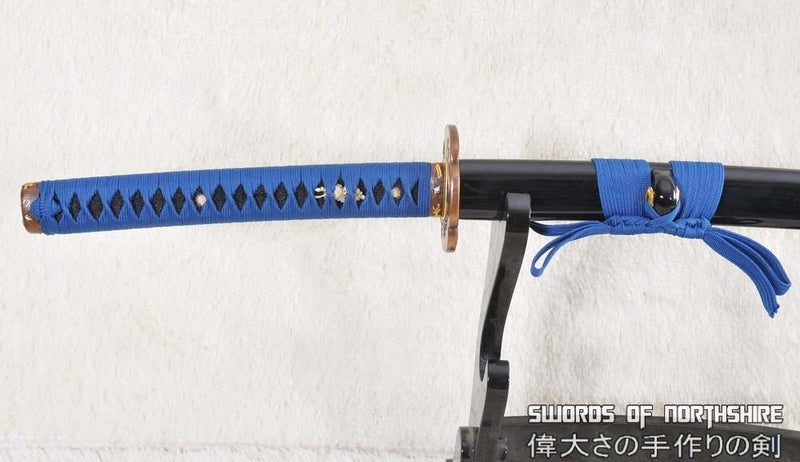 Hand Forged Black Folded Steel Katana Samurai Sword
