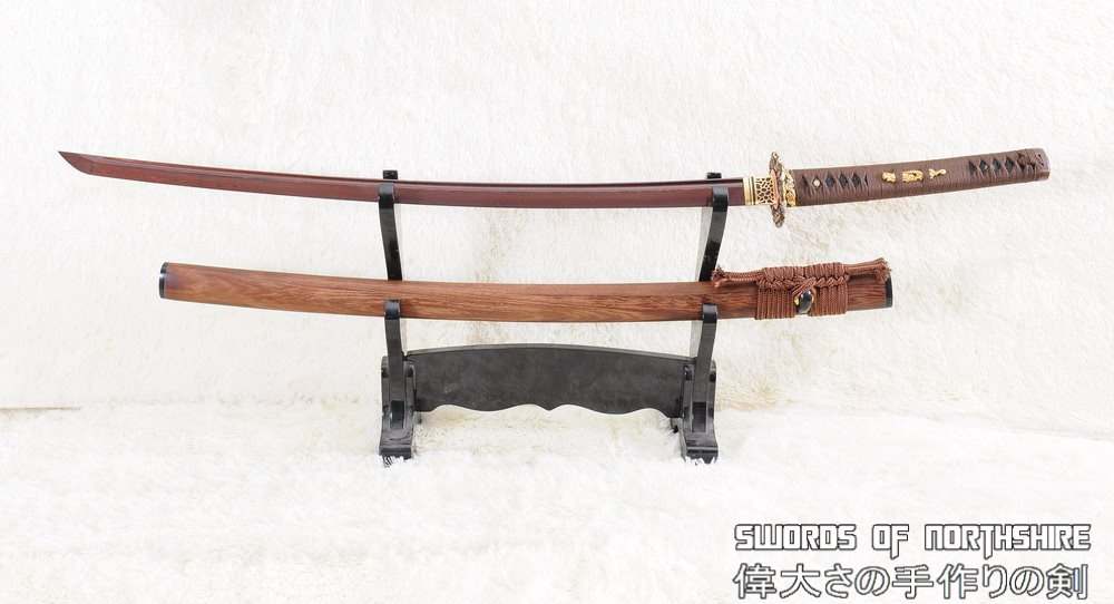 Oda Nobunaga Handmade Samurai Katana Sword Sharpen Edge with Gift Box