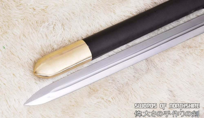 Hand Forged 1095 High Carbon Steel Fully Functional Straight European Templar Broad-Sword