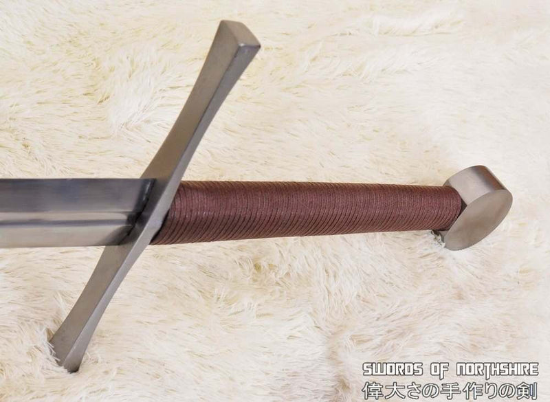 Hand Forged 1095 High Carbon Steel Fully Functional Straight European Templar Broad-Sword