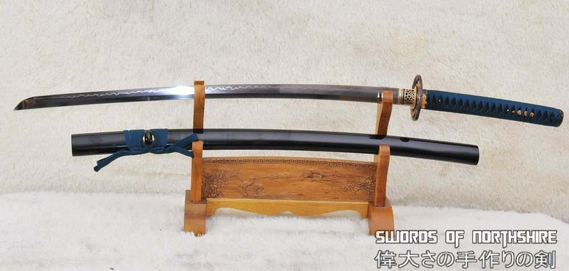 1095 High Carbon Steel Differentially Hardened Samurai Tiger Katana Sword