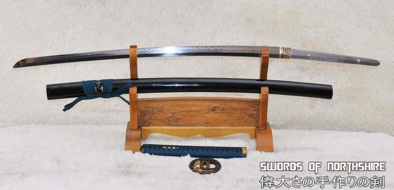 1095 High Carbon Steel Differentially Hardened Samurai Tiger Katana Sword