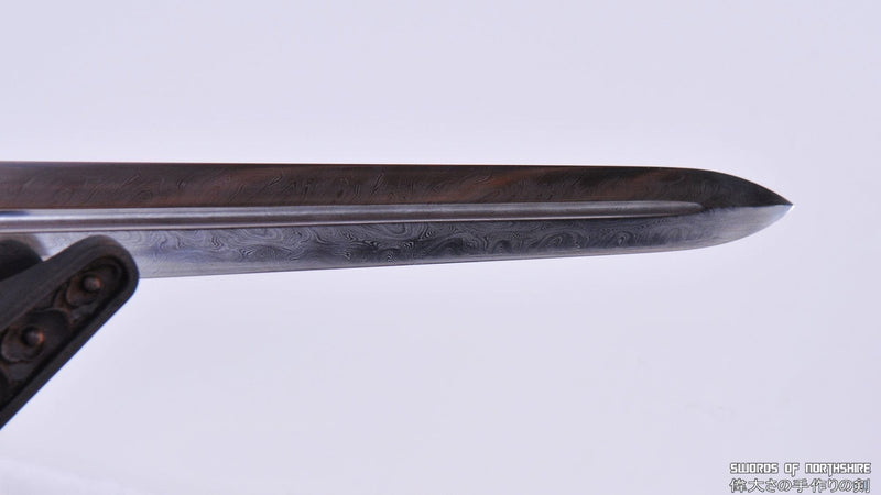 Hand Forged Folded Steel Feather Grain Jian Wushu Chinese Martial Arts Tai Chi Sword