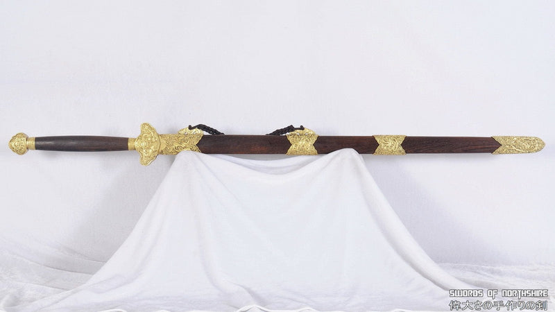 Hand Forged Folded Steel Blade Jian Kung Fu Chinese Martial Arts Tai Chi Longquan Sword