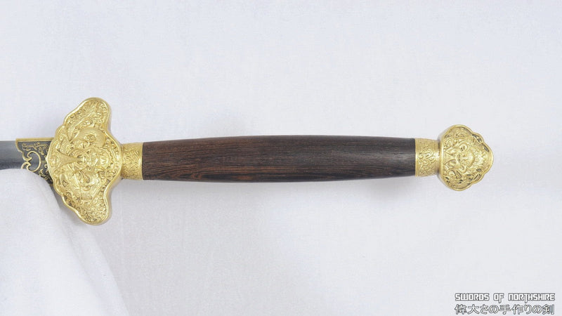 Hand Forged Folded Steel Blade Jian Kung Fu Chinese Martial Arts Tai Chi Longquan Sword