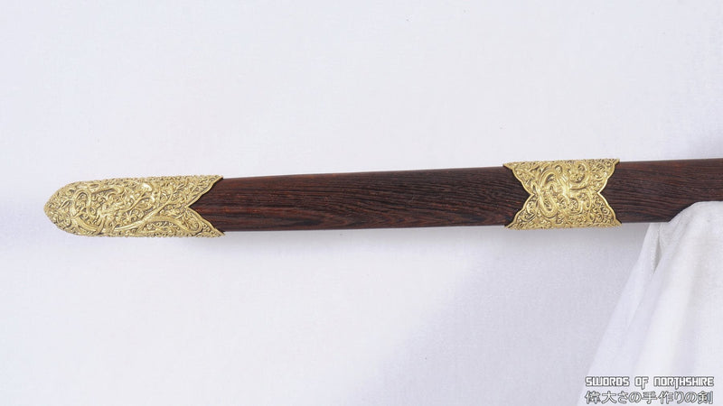 Hand Forged Folded Steel Blade Jian Kung Fu Chinese Martial Arts Tai Chi Longquan Sword